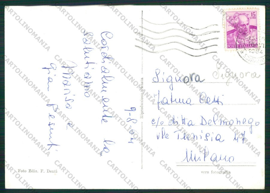Sondrio Chiesa Valmalenco Foto FG cartolina KV8491 – retro