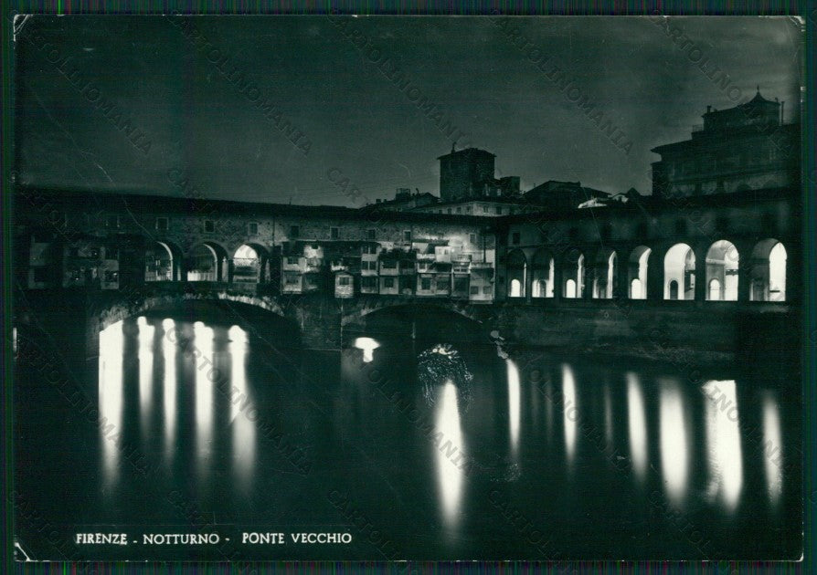 Firenze Città Ponte Vecchio PIEGATA Foto FG cartolina KV8499 – fronte