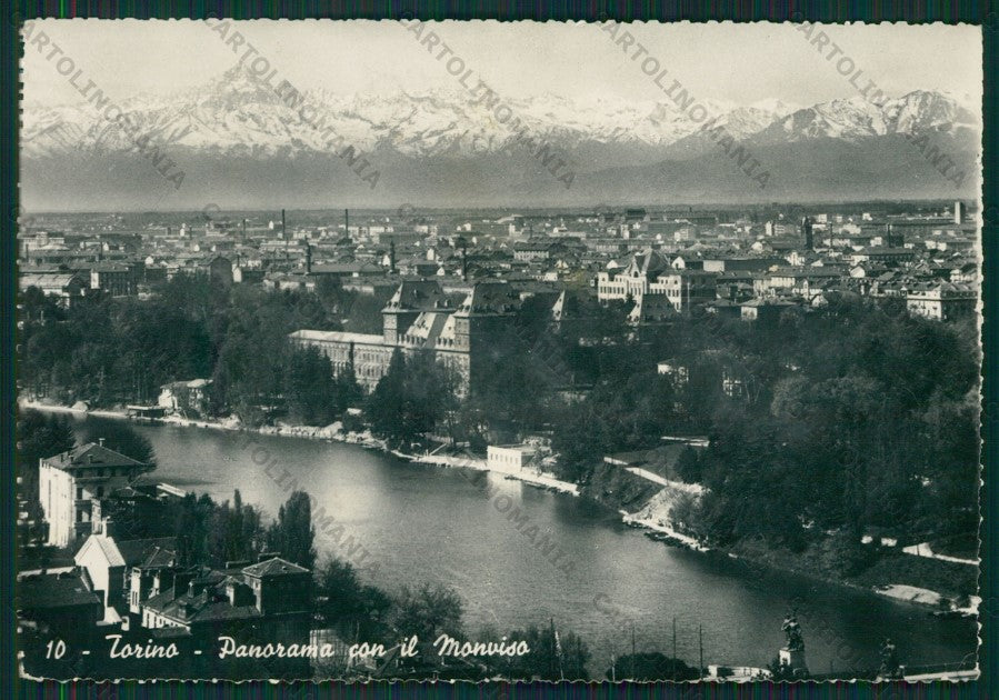 Torino Città Monviso PIEGHINA Foto FG cartolina KV8506 – fronte