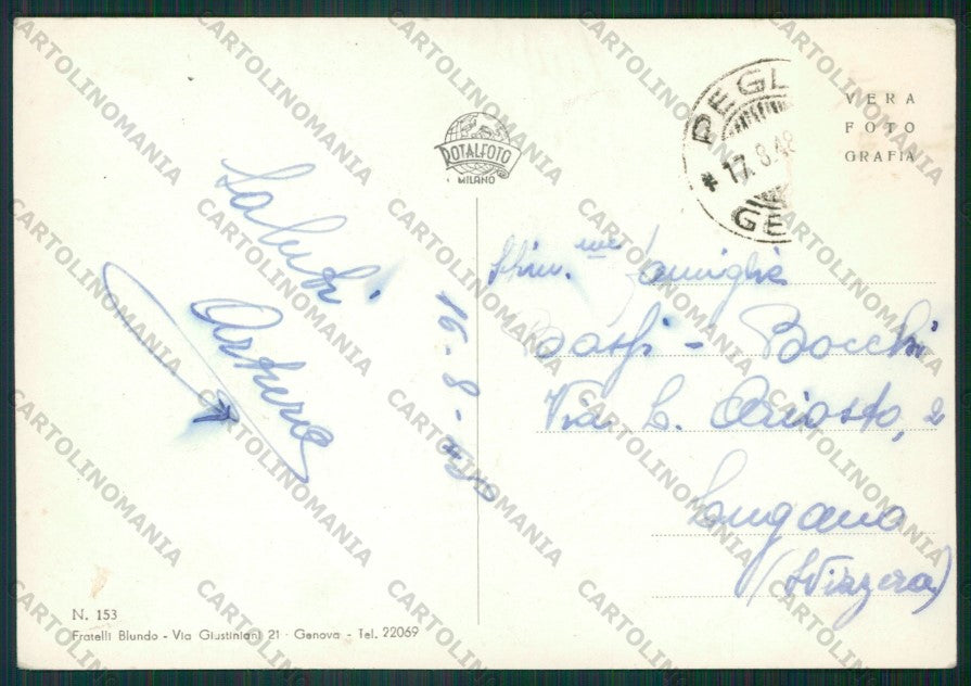 Genova Pegli PIEGHINA Foto FG cartolina KV8507 – retro