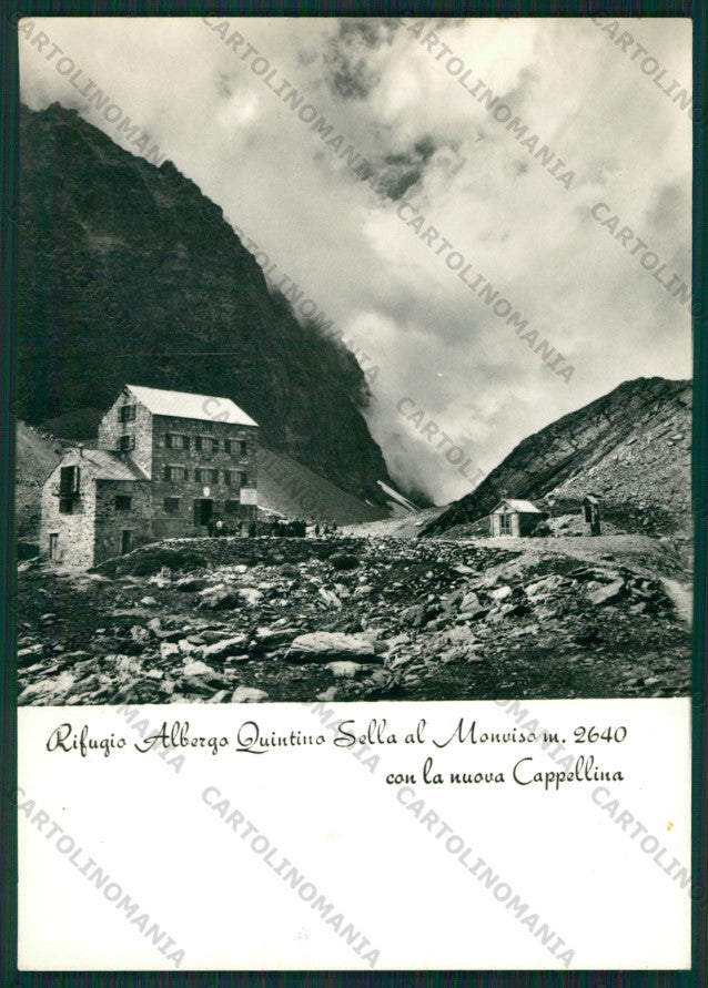 Cuneo Crissolo Rifugio Quintino Sella Monviso Cai Foto FG cartolina KV8519 – fronte