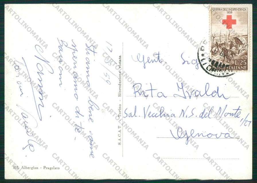 Torino Pragelato Foto FG cartolina KV8531 – retro