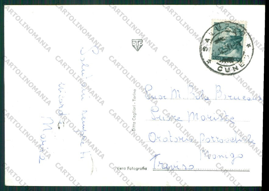 Cuneo Saluzzo PIEGHINA Foto FG cartolina KV8542 – retro