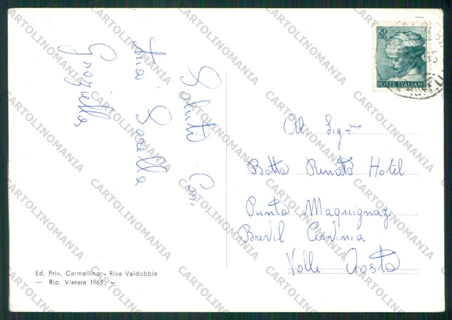 Vercelli Riva Valdobbia Monte Rosa Foto FG cartolina KV8552 – retro