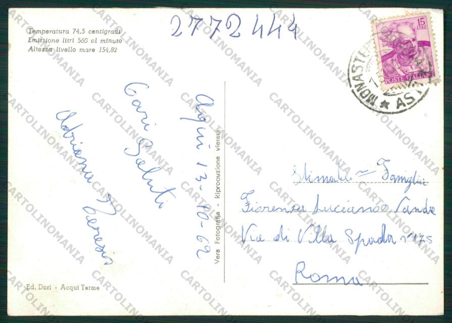 Alessandria Acqui Terme Foto FG cartolina KV8555 – retro