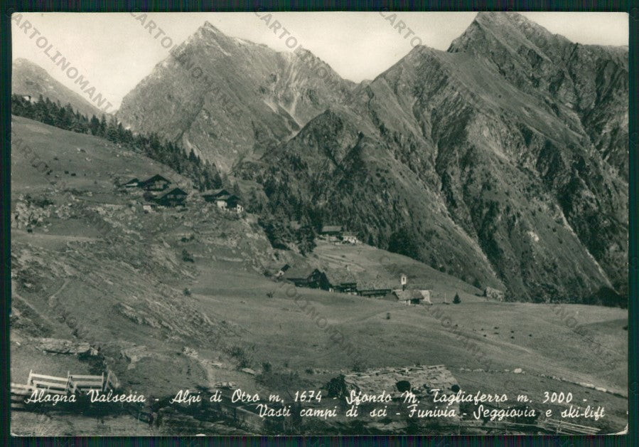 Vercelli Alagna Valsesia Alpi Otro Tagliaferro ABRASA Foto FG cartolina KV8564 – fronte