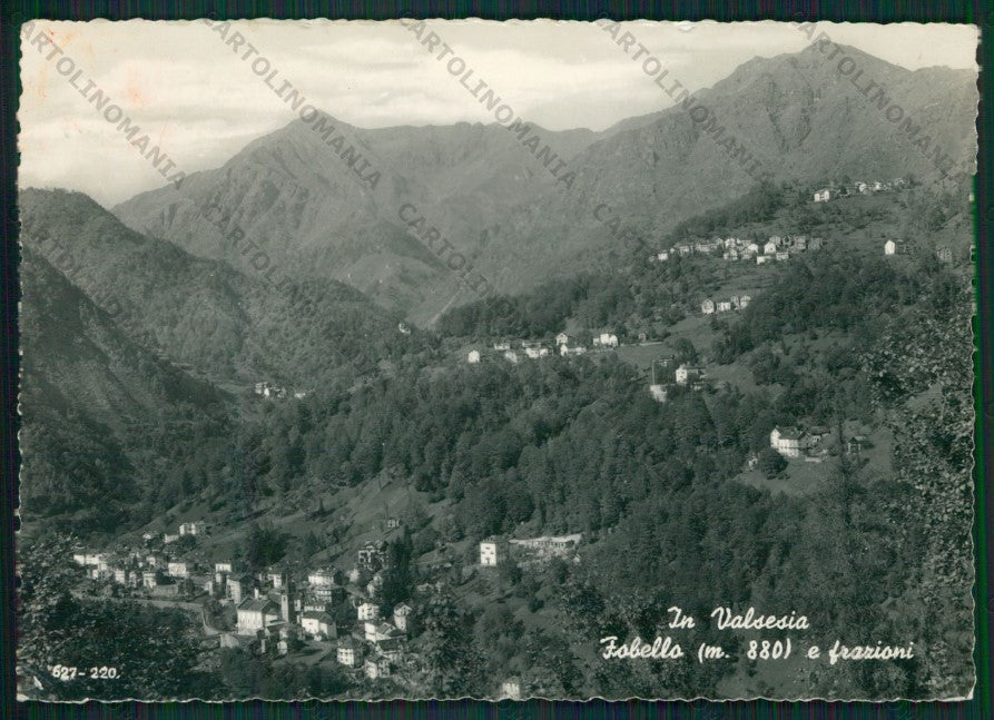 Vercelli Fobello Valsesia PIEGHINE Foto FG cartolina KV8570 – fronte