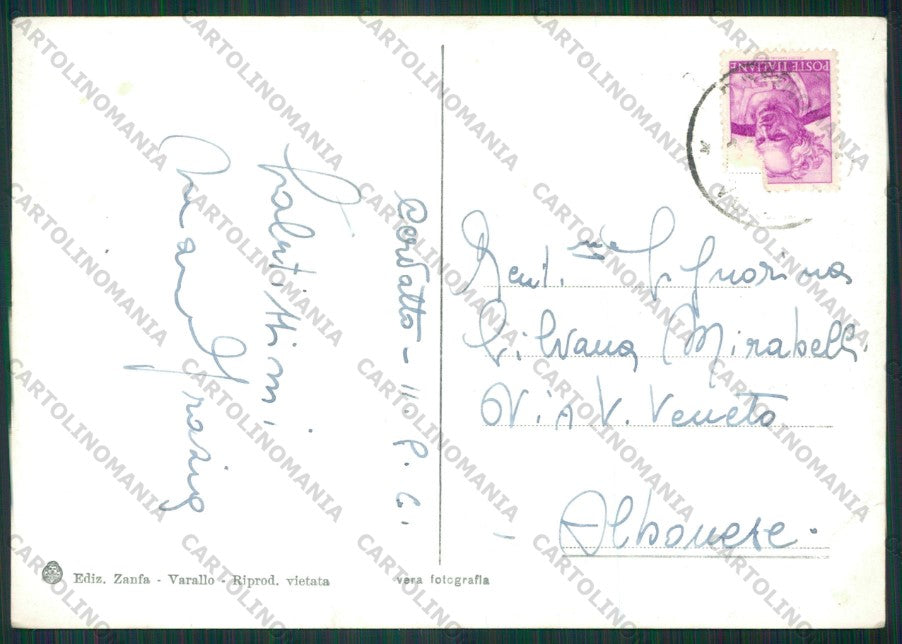 Vercelli Cervatto PIEGA Foto FG cartolina KV8572 – retro