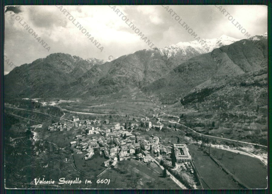 Vercelli Scopello PIEGHINE Foto FG cartolina KV8573 – fronte