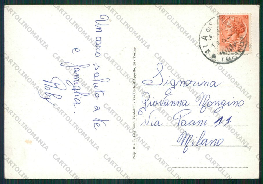 Torino Ala di Stura Martassina FG cartolina KV8585 – retro