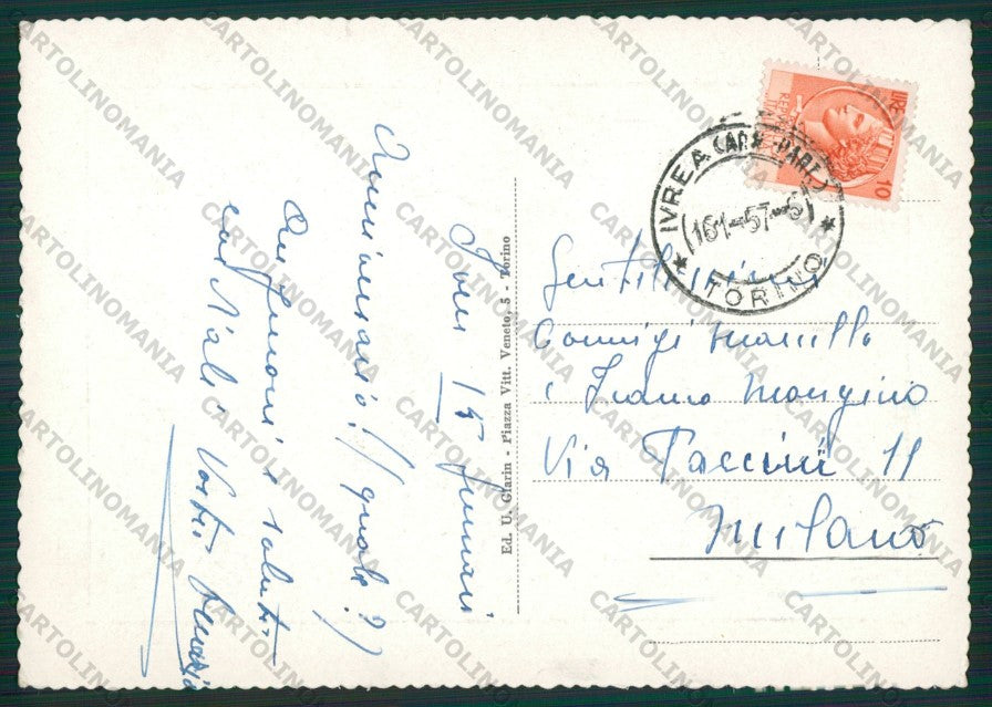 Torino Ivrea STRAPPINO Foto FG cartolina KV8586 – retro