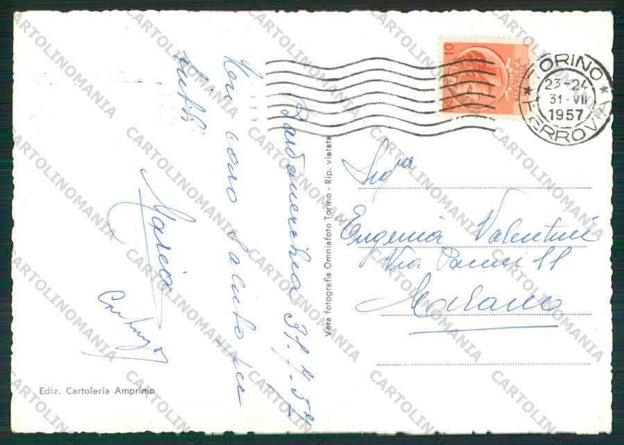 Torino Bardonecchia Foto FG cartolina KV8587 – retro