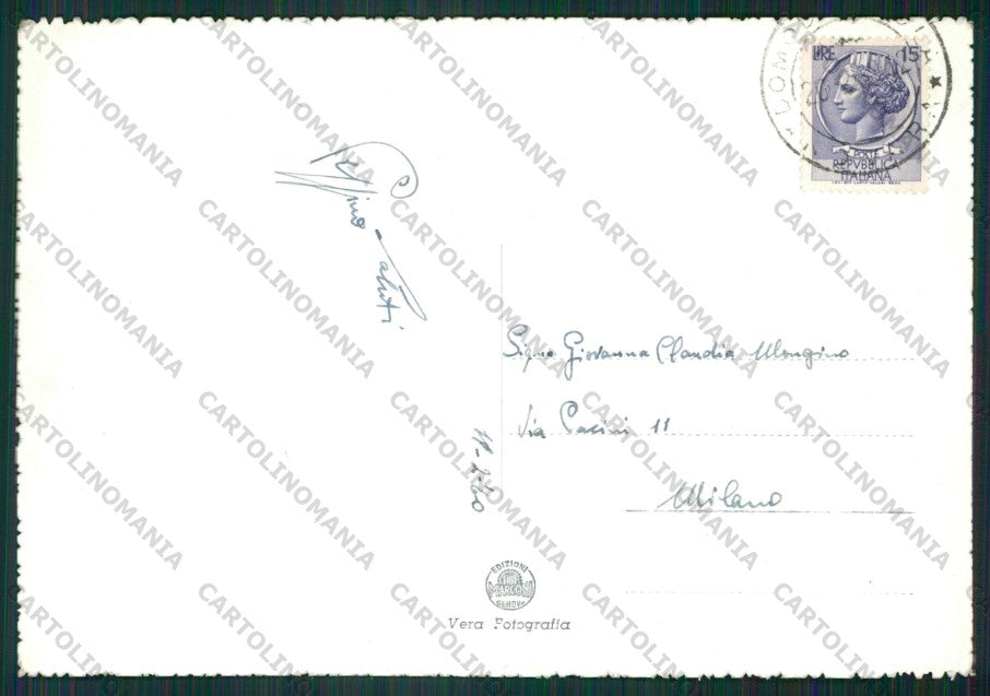 Verbania Domodossola PIEGA Foto FG cartolina KV8594 – retro