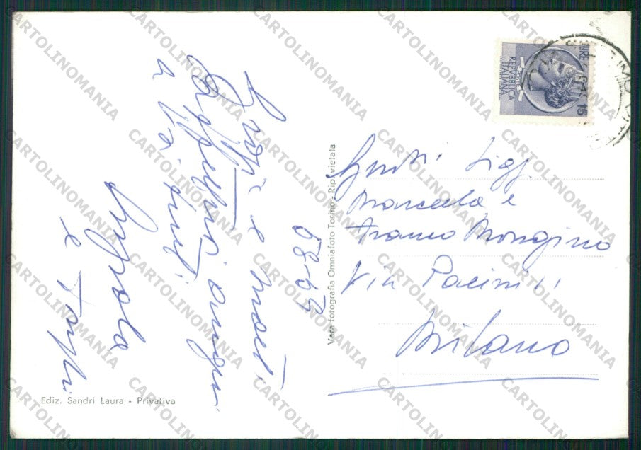 Torino Settimo Vittone Foto FG cartolina KV8595 – retro