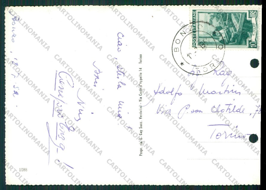 Torino Groscavallo Bonzo FORI ARCHIVIO Foto FG cartolina KV8619 – retro