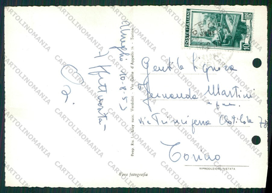 Torino Usseglio FORI ARCHIVIO Foto FG cartolina KV8620 – retro