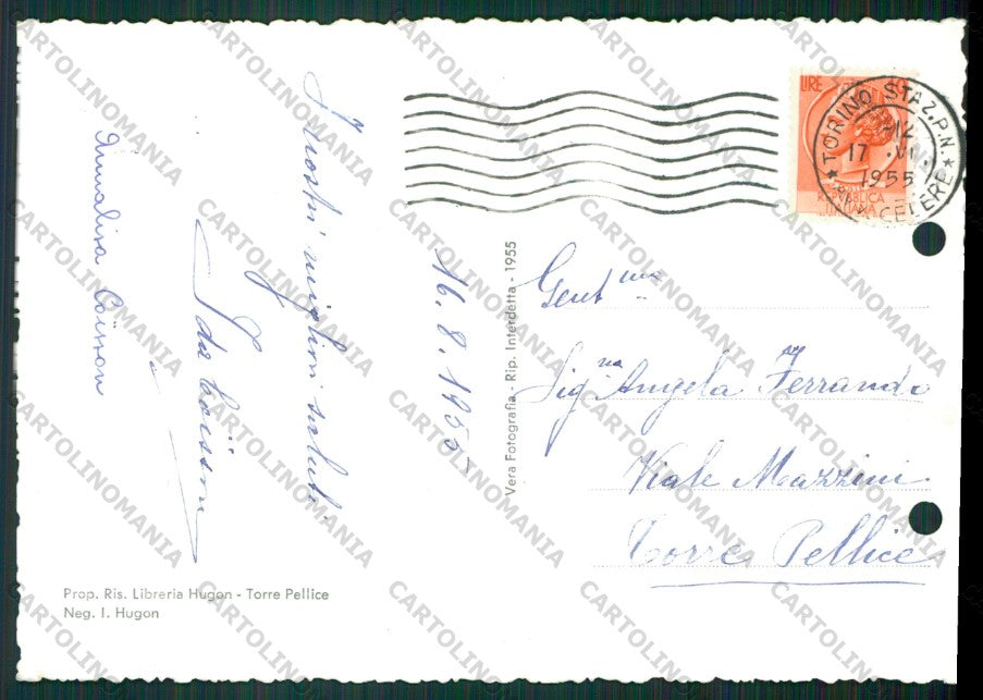 Torino Praly Prali FORI ARCHIVIO Foto FG cartolina KV8627 – retro