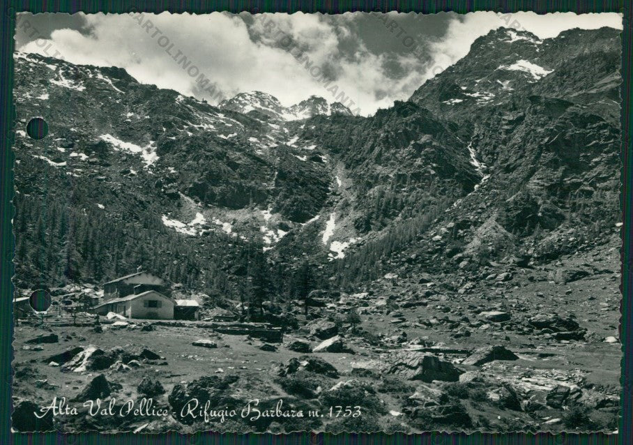 Torino Val Pellice Rifugio Barbara FORI ARCHIVIO Foto FG cartolina KV8637 – fronte