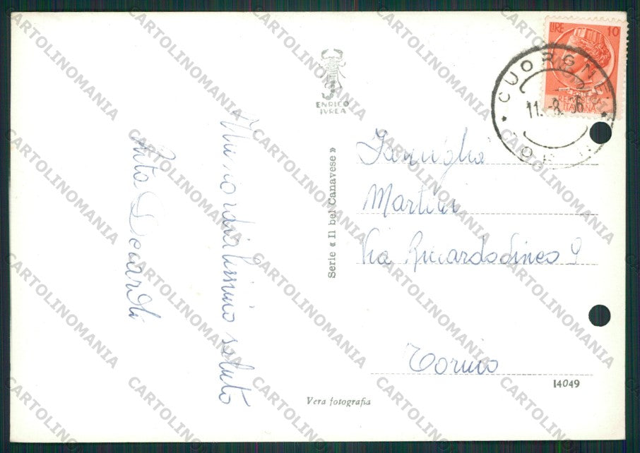 Torino Canischio FORI ARCHIVIO Foto FG cartolina KV8642 – retro