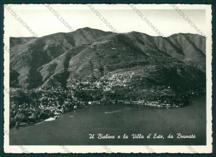 Como Brunate Lago di Como Bisbino d'Este ABRASA COLLA Foto FG cartolina KV8646 – fronte