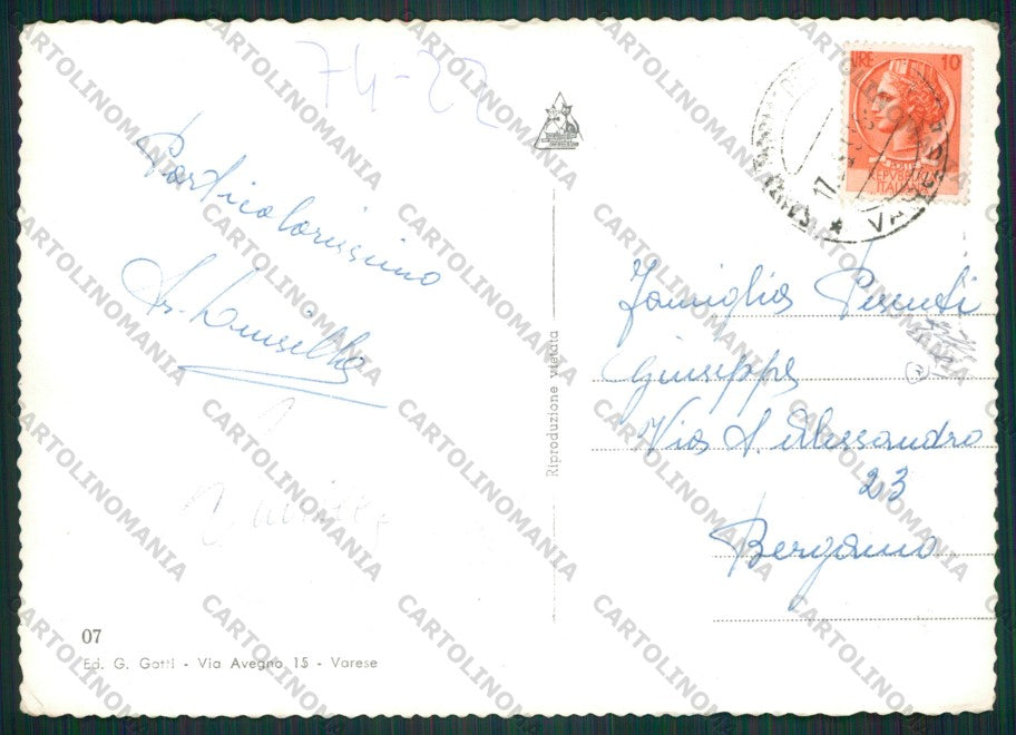 Varese Sacro Monte di Foto FG cartolina KV8654 – retro