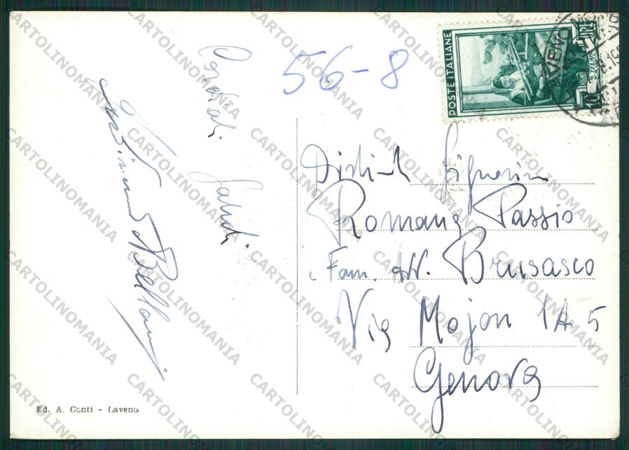 Varese Laveno Lago Maggiore Foto FG cartolina KV8655 – retro