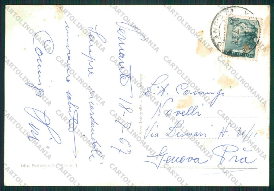 Cuneo Vernante Castello Foto FG cartolina KV8668 – retro