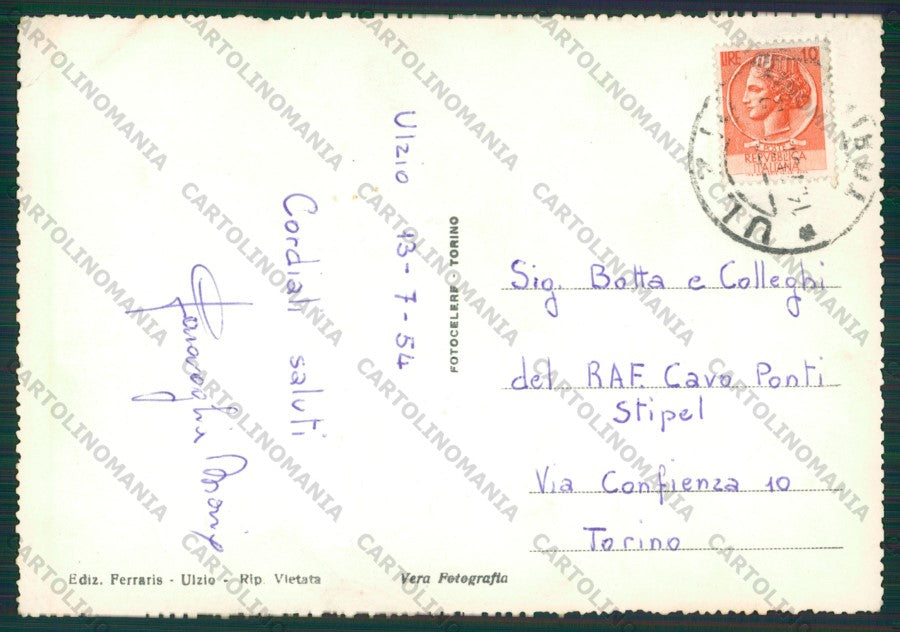 Torino Sauze d'Oulx Ulzio PIEGHINE Foto FG cartolina KV8672 – retro
