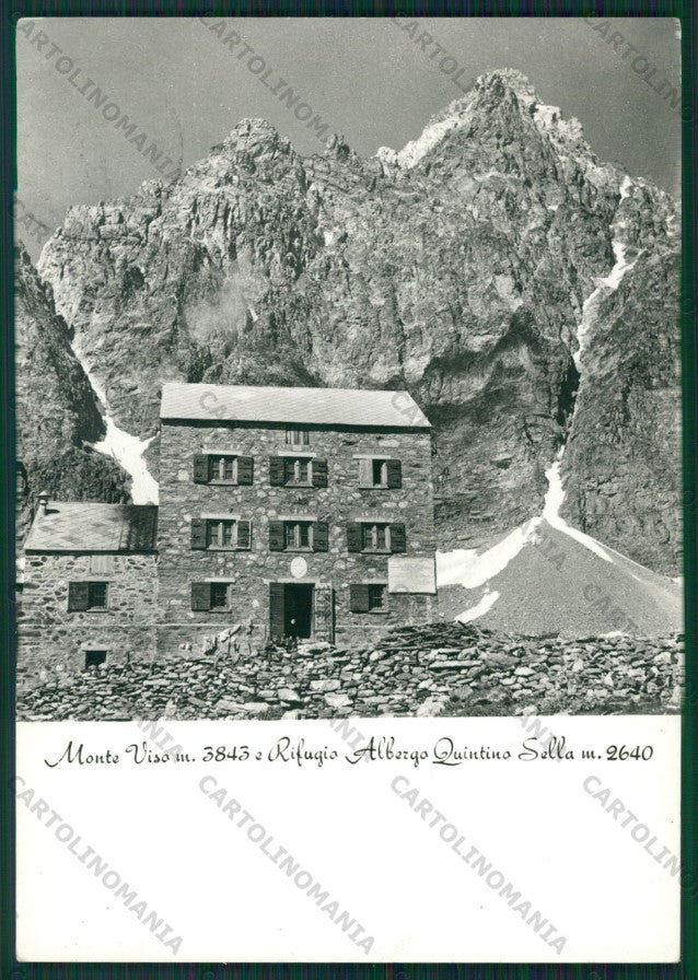 Cuneo Crissolo Rifugio Quintino Sella Monviso Cai Foto FG cartolina KV8673 – fronte