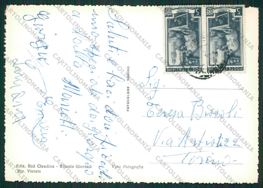 Cuneo Frabosa Soprana Monte Moro Foto FG cartolina KV8674 – retro