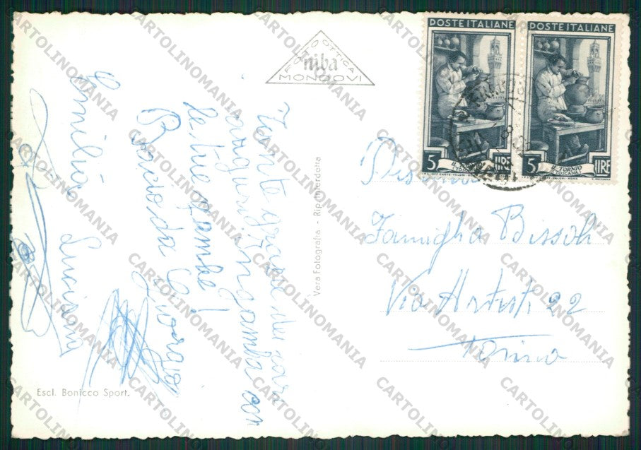 Cuneo Frabosa Soprana Monte Moro Foto FG cartolina KV8678 – retro