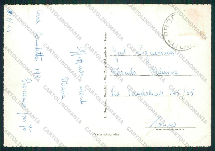 Torino Chialamberto Ghiacciai Levanne PIEGHINA Foto FG cartolina KV8680 – retro