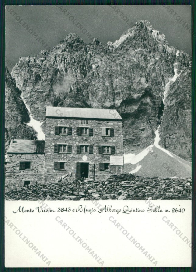 Cuneo Crissolo Rifugio Quintino Sella Moviso Cai Foto FG cartolina KV8681 – fronte
