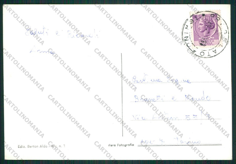 Torino Pragelato Foto FG cartolina KV8682 – retro
