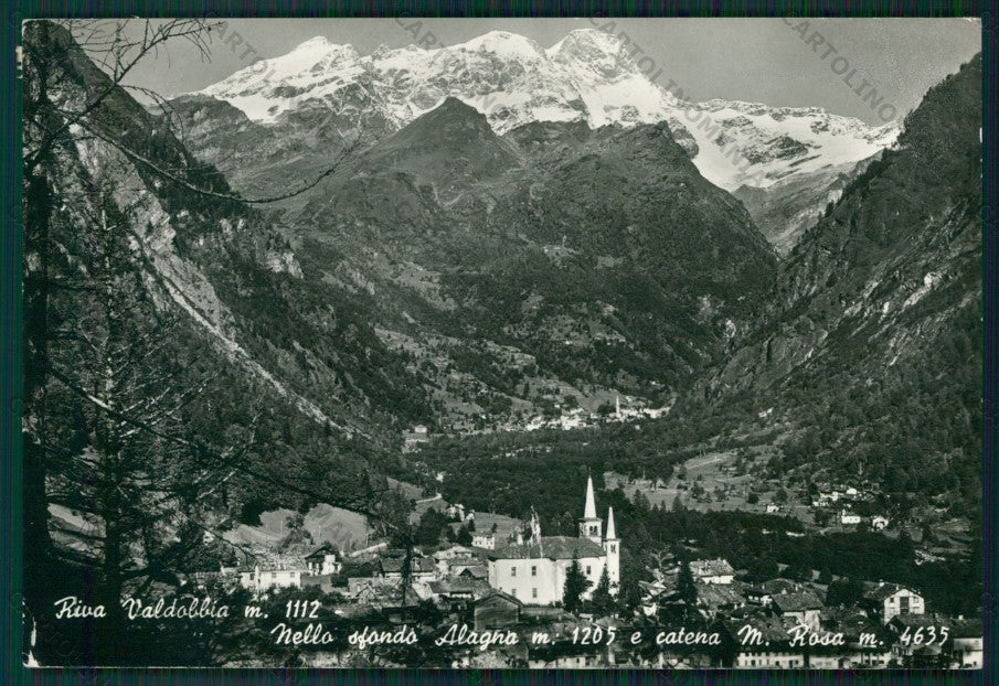 Vercelli Riva Valdobbia Alagna Monte Rosa PIEGHINA Foto FG cartolina KV8688 – fronte