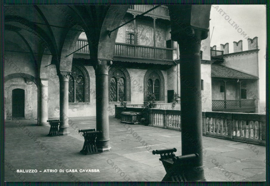 Cuneo Saluzzo Casa Cavassa Foto FG cartolina KV8693 – fronte