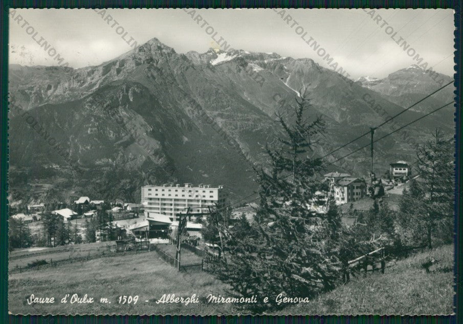 Aosta Sauze d'Oulx Foto FG cartolina KV8695 – fronte
