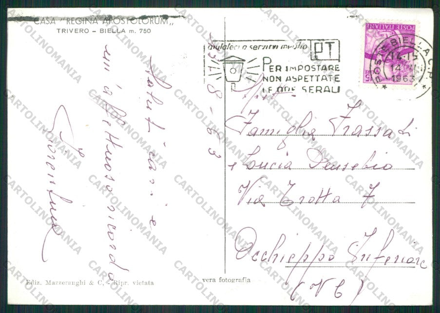 Biella Trivero Foto FG cartolina KV8699 – retro