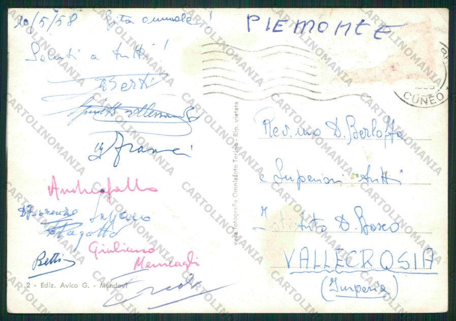 Cuneo Frabosa Soprana Bossèa ABRASA Foto FG cartolina KV8700 – retro