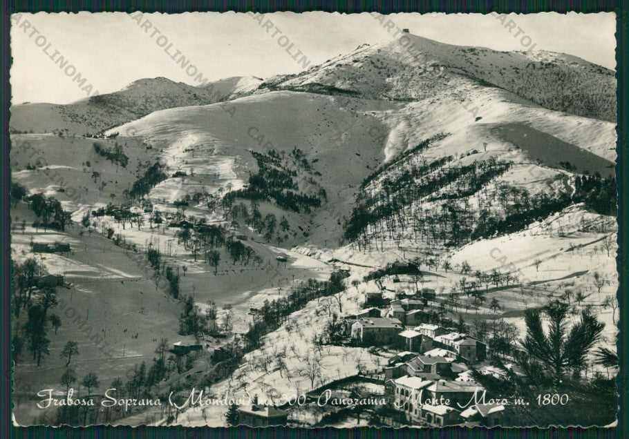 Cuneo Frabosa Soprana Nevicata Monte Moro Foto FG cartolina KV8701 – fronte