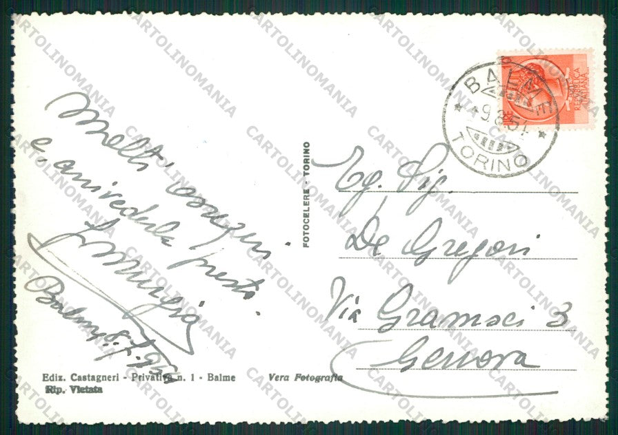 Torino Balme Foto FG cartolina KV8702 – retro