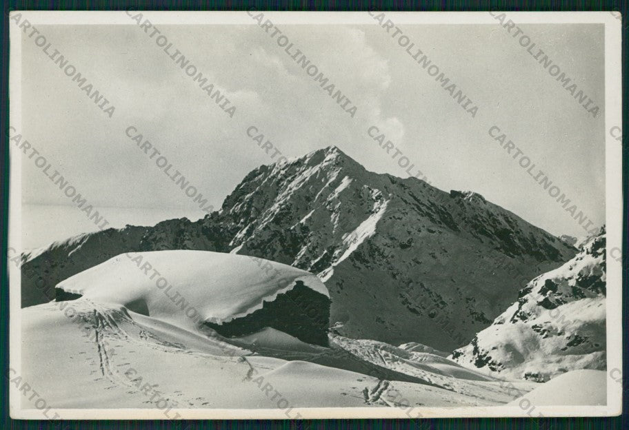 Biella Rifugio Mucrone Nevicata Cai Foto FG cartolina KV8710 – fronte