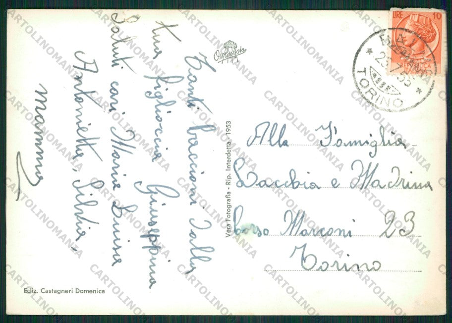 Torino Balme Cornetti Bessanese PIEGHINA Foto FG cartolina KV8717 – retro