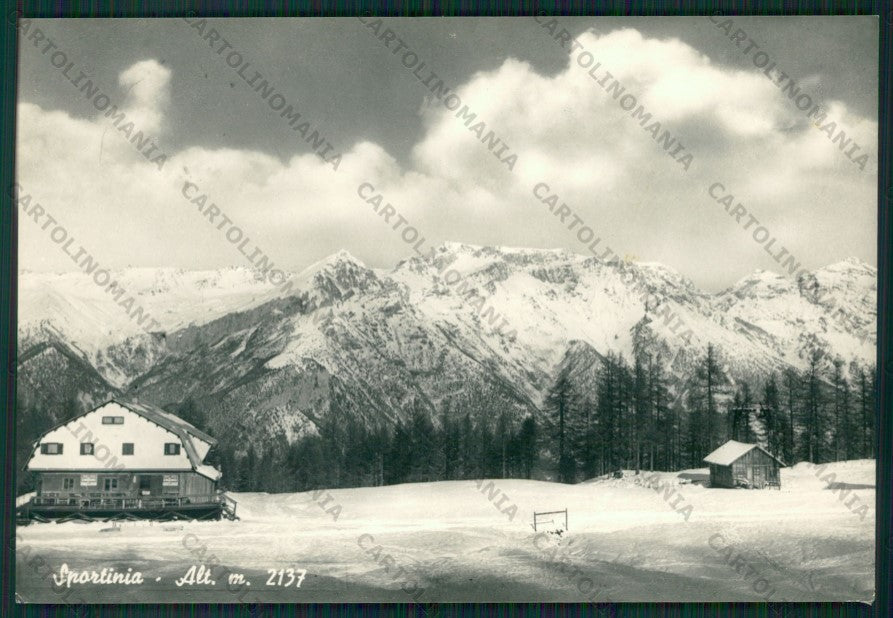 Torino Sauze d'Oulx Sportinia Nevicata FORI Foto FG cartolina KV8718 – fronte