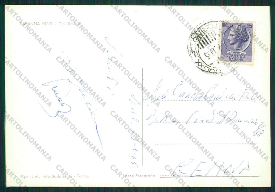 Torino Sauze d'Oulx Sportinia Nevicata FORI Foto FG cartolina KV8718 – retro