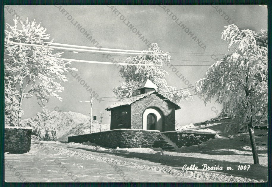 Torino Valgioie Colle Braida Nevicata Foto FG cartolina KV8719 – fronte