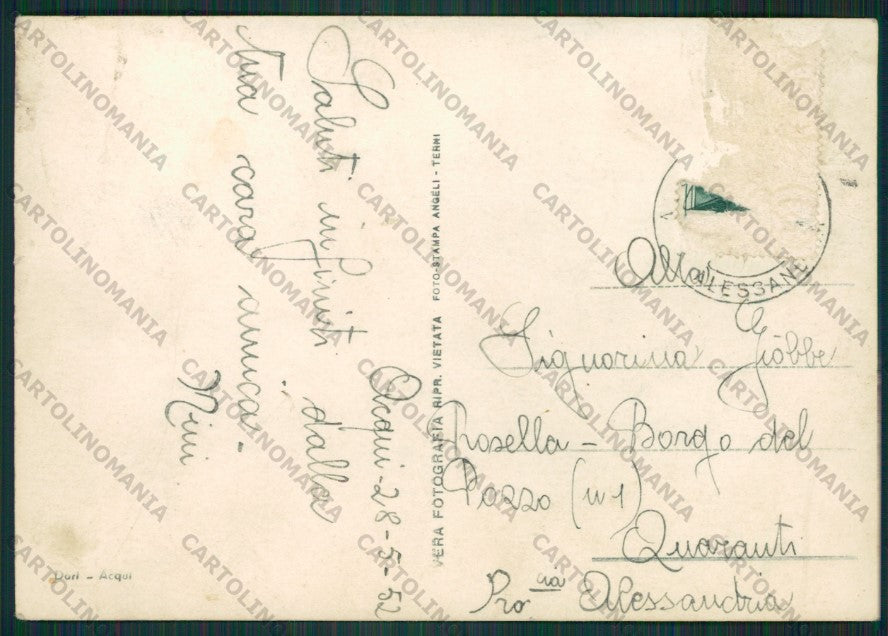 Alessandria Acqui Terme PIEGHE Foto FG cartolina KV8738 – retro