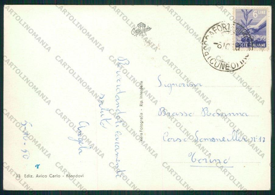 Cuneo Mondovì Lurisia Foto FG cartolina KV8758 – retro