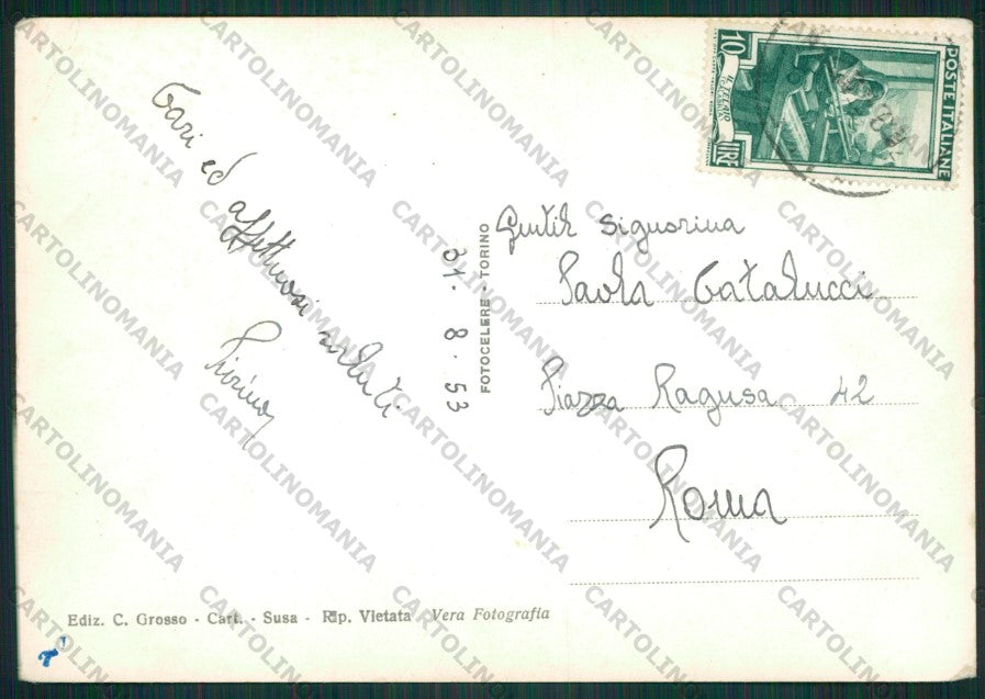 Torino Susa Foto FG cartolina KV8763 – retro