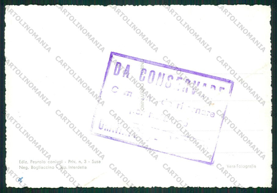 Torino Meana di Susa PIEGA Foto FG cartolina KV8765 – retro